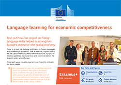 Language learning for economic competitiveness