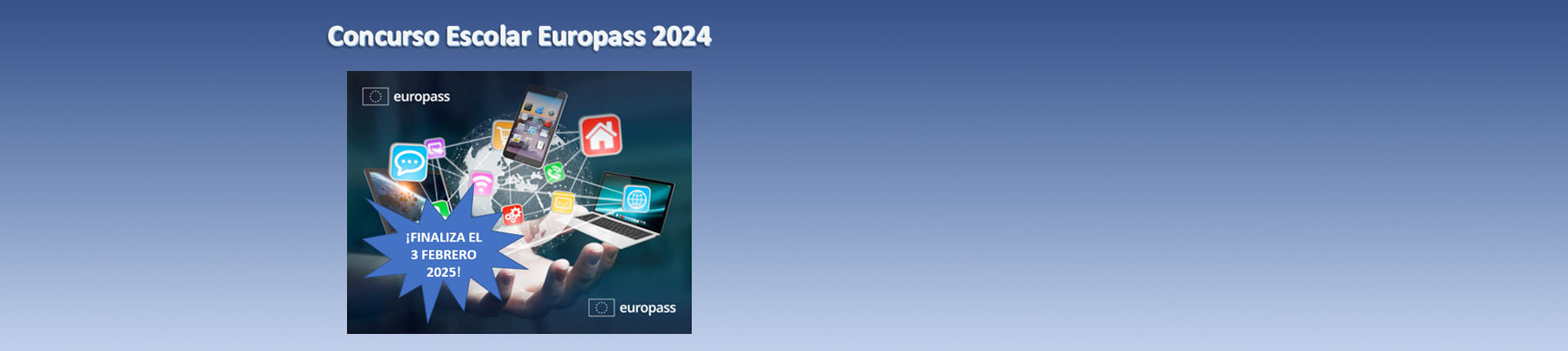 Ampliación de plazo Concurso Escolar Europass 2024