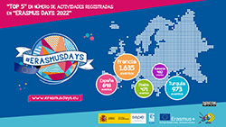 infografía ErasmusDays Top 5