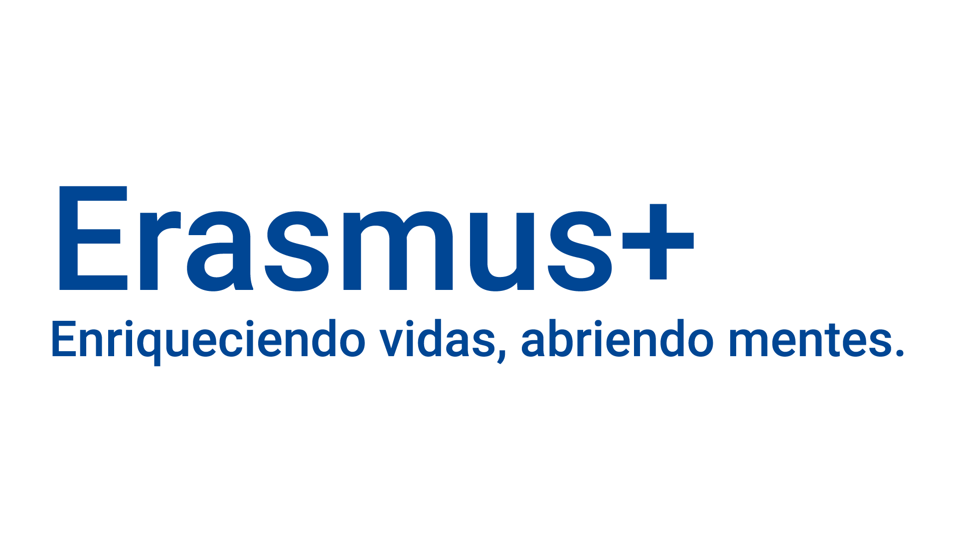 Logo Erasmus+ alineación izquierda